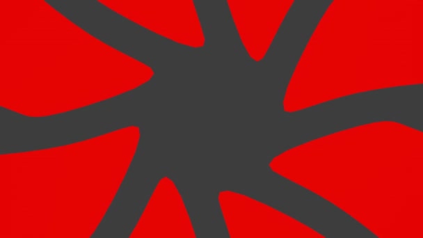 Szaro Czerwone Okrągłe Tło Wykonane Płaszczyzn Edycji Wstępnej Animacja Renderowania — Wideo stockowe