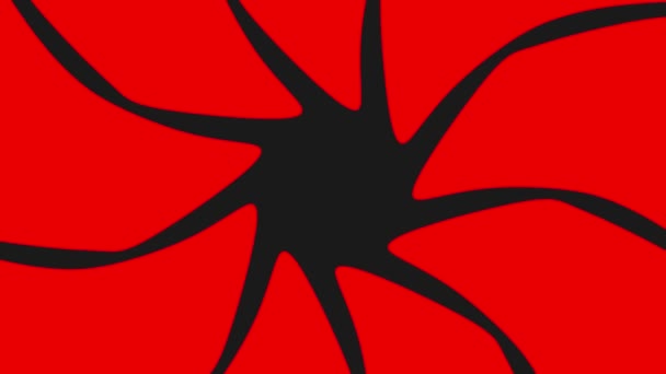 Szaro Czerwone Okrągłe Tło Wykonane Płaszczyzn Edycji Wstępnej Animacja Renderowania — Wideo stockowe