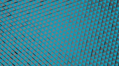 Dinamik üçgenler. Gri-mavi canlandırma arkaplanı veya giriş ekran koruyucu.