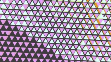 Dinamik üçgenlerin arka planı. Video düzenleme ya da giriş için görüntü. Canlandırma oluşturuluyor.