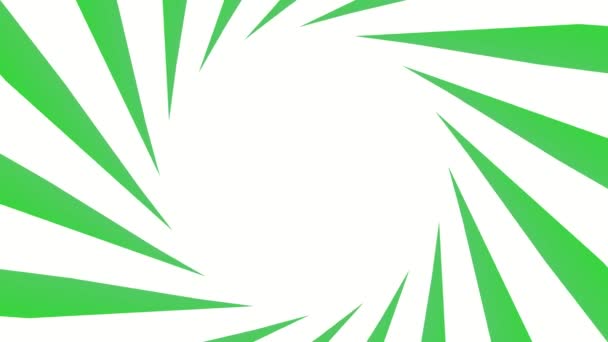 Fundo Abstrato Circular Verde Para Introdução Linhas Planos Animação Renderização — Vídeo de Stock