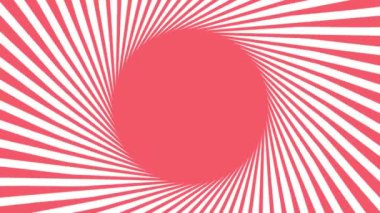 Dinamik çizgiler ya da kurdelelerden oluşan dairesel bir arkaplan ya da video ekran koruyucu. Canlandırma yapılıyor. Giriş için görüntü.