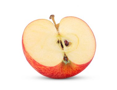 elma beyaz arkaplanda izole edildi