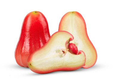 gül elması beyaz arkaplanda izole