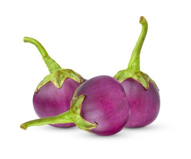 patlıcan beyaz arkaplanda izole edildi