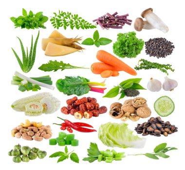 Fesleğen; kutsal; Moringa; yaprakları; Aloe Vera; bambu filizleri; tatlı fesleğen; soğan; uzun fasulye; istiridye mantarları; maydanoz; biber, mısır; çay; acı kavun; kırmızı tarih; ceviz; sarımsak; biber; marul; karpuz; kereviz; kereviz; adaçayı tohumu; küp;