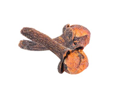 Karanfil baharat beyaz arka plan üzerinde