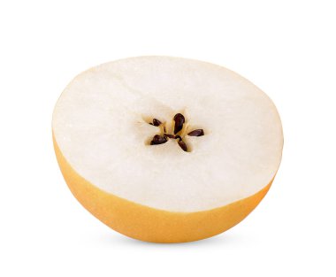 Beyaz zemin üzerinde armut meyvesi