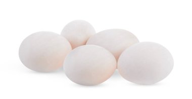 Beyaz arka plan üzerinde ördek yumurta