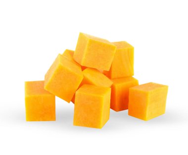 Beyaz arka planda kabak ezmesi