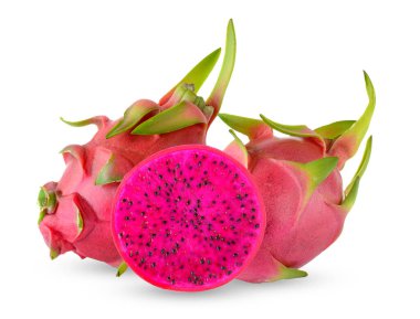 Beyaz arkaplanda Ejder Meyvesi