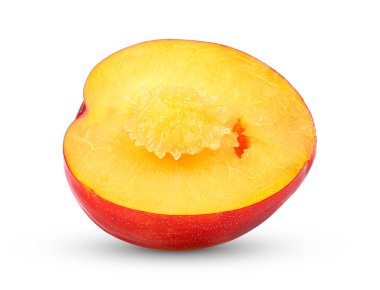 Beyaz arkaplanda erik izole edildi