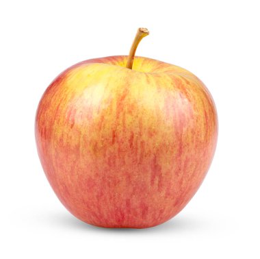 elma beyaz arkaplanda izole edildi