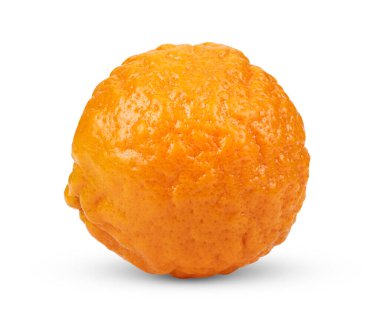 Mandalina portakalı beyaz arkaplanda izole edilmiş