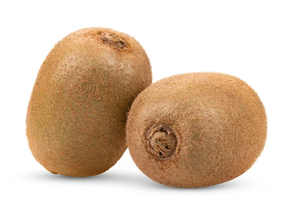 Kiwi Fruit Geïsoleerd Witte Achtergrond Rechtenvrije Stockfoto's