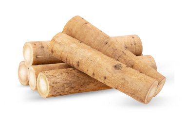 dulavratotu kökü veya beyaz arka plan üzerinde izole kobo