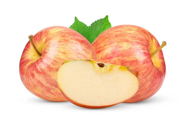 Apfel Isoliert Auf Weißem Hintergrund lizenzfreie Stockbilder