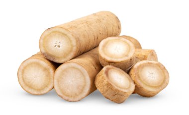 dulavratotu kökü veya beyaz arka plan üzerinde izole kobo