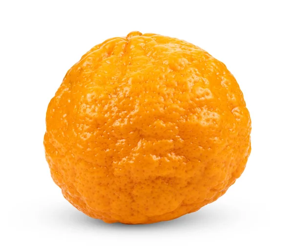 Tangeriner Orange Isolerad Vit Bakgrund Stockbild