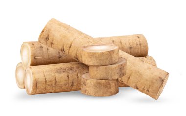 dulavratotu kökü veya beyaz arka plan üzerinde izole kobo