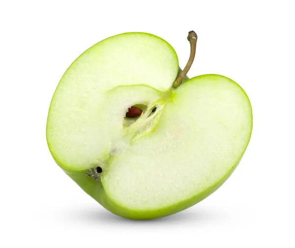 Pomme Verte Isolée Sur Fond Blanc Images De Stock Libres De Droits