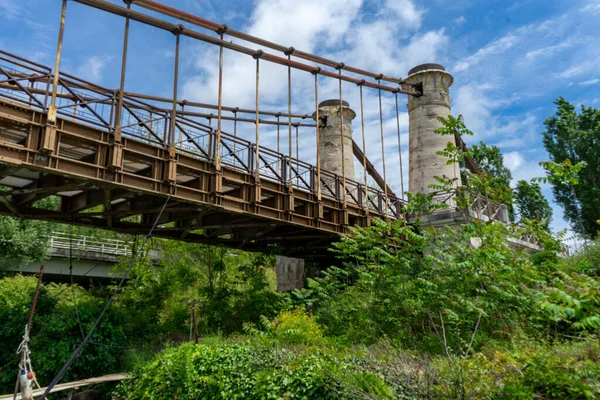 Bourbonbrücke Über Den Fluss Garigliano — Stockfoto