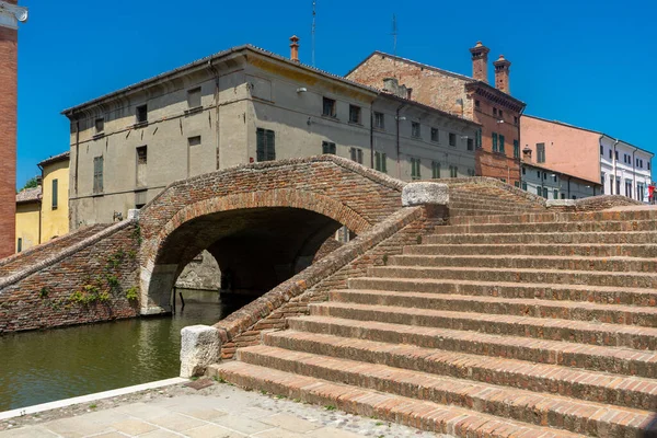 Radtour Rechten Ufer Des Comacchio — Stockfoto