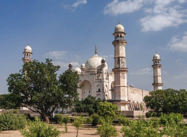 Rabiya ud-Durrani 'nin bibi-ka-Makbara mozolesi, Aurangabad' daki Padişah Aurangzeb 'in karısı. Hindistan.