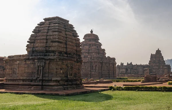 Храмы Паттадакала Представляют Собой Комплекс Храмов Расположенных Индийском Штате Карнатака — стоковое фото