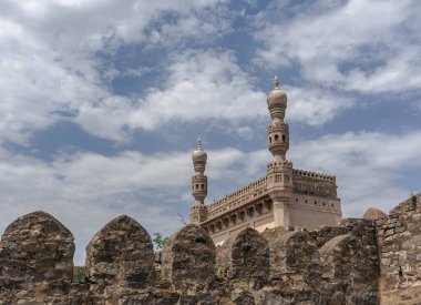 Hyderabad Telangana, Hindistan 'daki Golconda Kalesi harabeleri..