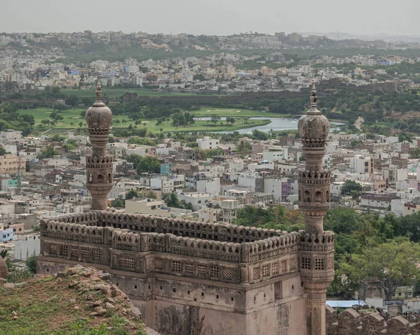 Zřícenina Golconda Fort Hyderabadu Telangana Indie — Stock fotografie
