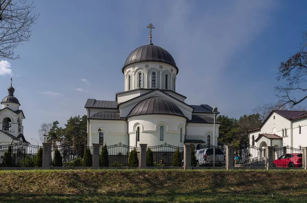 Igreja Exalação Cruz Senhor Cidade Minsk — Fotografia de Stock