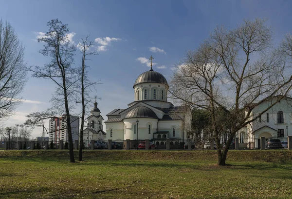 Church Exalation Lord Cross City Minsk — Stock fotografie