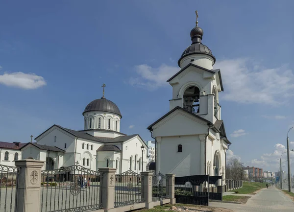Kirche Der Ausstellung Des Kreuzes Des Herrn Dem Stadt Minsk — Stockfoto