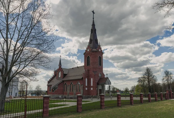 stock image Church of St. Casimir is a Catholic church in the town of Stolbtsy, Minsk region, Belarus.