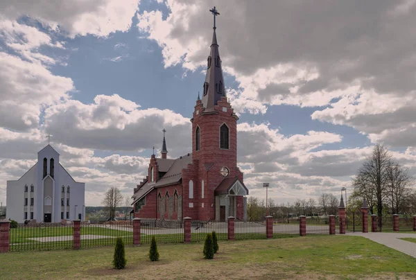 Casimir Kilisesi Beyaz Rusya Nın Minsk Bölgesinde Stolbtsy Kasabasında Bulunan — Stok fotoğraf