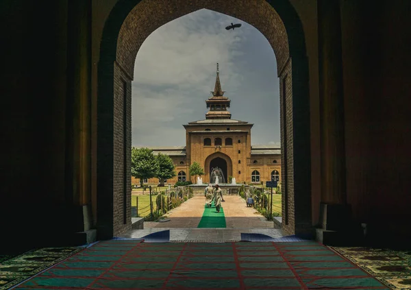 Jamia Masjid Legfontosabb Mecset Srinagarban India — Stock Fotó