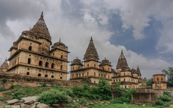 stock image Chhatris Cenotaphs - grave monuments without burials, which are very well preserved. Orchha. India