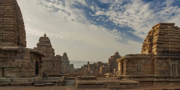 Pattadakal Dans Nord Karnataka Inde Est Ancien Complexe Temples Hindous — Photo