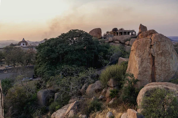 stock image Ancient temples and surviving ruins of the capital of the great Vijayanagara empire. India.