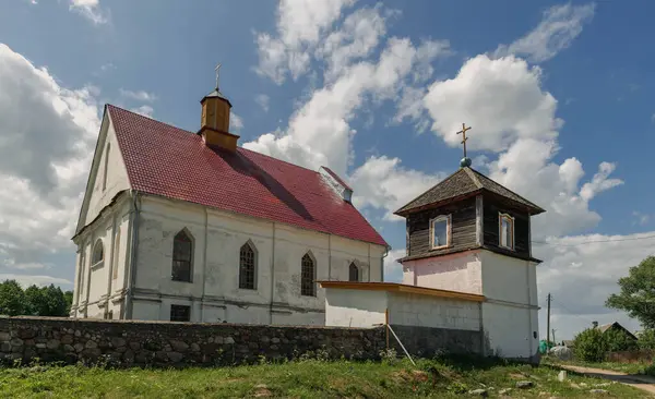 Eglise Eglise Assumption Dans Village Plebani Belarus — Photo