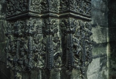 Hindistan, Karnataka 'daki Lakkundi' deki Kasivisvesvara Tapınağı..