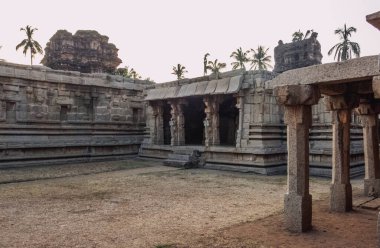 Achutaraya Tapınağı. Vishnu 'nun bir formu olan Lord Tiruvengalanatha' ya adanmış bir tapınak. Hampi. Hindistan