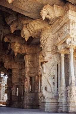 Vittala Tapınağı, Hampi mimari bir mucizedir. Hampi. Hindistan.