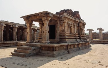 Vittala Tapınağı, Hampi mimari bir mucizedir. Hampi. Hindistan.