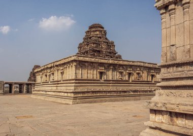 Vittala Tapınağı, Hampi mimari bir mucizedir. Hampi. Hindistan.