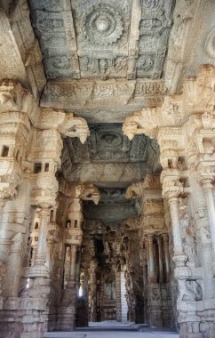 Vittala Tapınağı, Hampi mimari bir mucizedir. Hampi. Hindistan.
