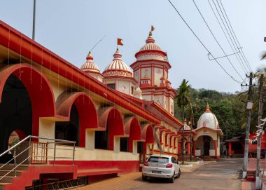 Shree Chauranginath Bhumika Panchayatan Mandir. Arpora. Goa mı? Hindistan.