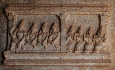 Hazara Rama Tapınağı ya da 1000 Rams Tapınağı. Hampi. Hindistan