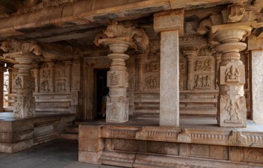 Hazara Rama Tapınağı ya da 1000 Rams Tapınağı. Hampi. Hindistan